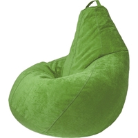 Кресло-мешок Palermo Bormio микровелюр L (ирландский зеленый)