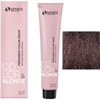 Крем-краска для волос Sergio Professional Color&Blonde 6.41 темно-русый медный матовый
