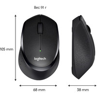 Мышь Logitech M330 Silent Plus (черный) в Мозыре