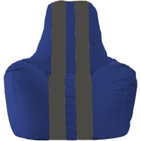 Кресло-мешок Flagman Спортинг С1.1-118 (синий/тёмно-серый)