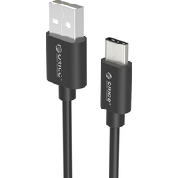 Кабель Orico ECU-05-BK USB Type A - USB Type C (0.5 м, черный)
