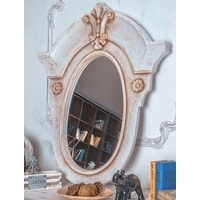 Зеркало Teroto Аттик A 100x118 (белый шелк шебби)