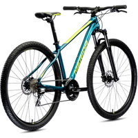 Велосипед Merida Big.Nine 20-3x XL 2022 (бирюзовый/желтый)