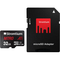 Карта памяти Strontium Nitro microSDHC SRN32GTFU1A1A 32GB (с адаптером)