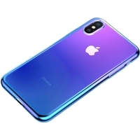 Чехол для телефона Baseus Glow для iPhone XS (синий)