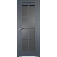 Межкомнатная дверь ProfilDoors 101U R 70x200 (антрацит/стекло графит)
