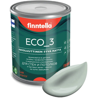 Краска Finntella Eco 3 Wash and Clean Aave F-08-1-1-LG284 0.9 л (серо-зеленый)
