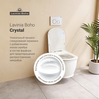 Унитаз подвесной Lavinia Boho Relfix Bell Pro Rimless 9 в 1 97020105 (белое стекло)