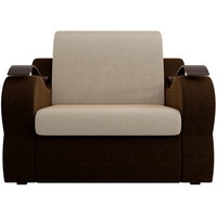 Кресло-кровать Лига диванов Меркурий 100673 60 см (бежевый/коричневый)