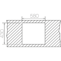 Кухонная мойка Asil AS 251 F (матовая, 1.2 мм)