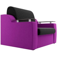 Кресло-кровать Лига диванов Сенатор 100696 60 см (черный/фиолетовый)