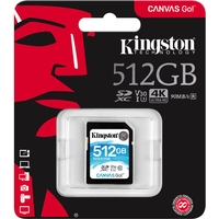 Карта памяти Kingston Canvas Go! SDG/512GB SDXC 512GB