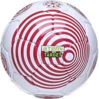 Футбольный мяч Atemi Target (5 размер, белый/красный)