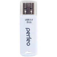 USB Flash Perfeo C06 8GB (белый) [PF-C06W008]