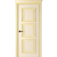 Межкомнатная дверь Belwooddoors Палаццо 3 80 см (полотно глухое, эмаль, слоновая кость/золото)
