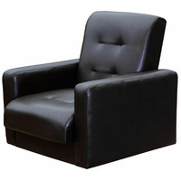 Интерьерное кресло Экомебель Аккорд экокожа (темно-коричневый)
