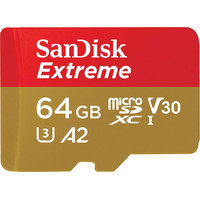 Карта памяти SanDisk Extreme microSDXC SDSQXAH-064G-GN6MN 64GB в Бресте