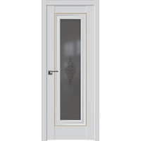 Межкомнатная дверь ProfilDoors 24U L 60x200 (аляска/кристалл графит/золото)
