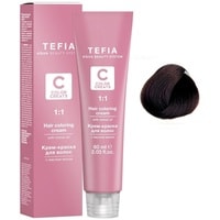Крем-краска для волос Tefia Color Creats 5/88 (светлый брюнет шоколад интенсивный)