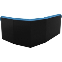 Угловой диван Mebelico Карнелла 60276 (голубой/черный)