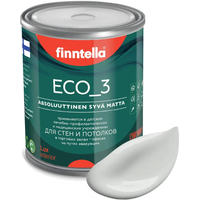 Краска Finntella Eco 3 Wash and Clean Delfiini F-08-1-1-FL049 0.9 л (св.-серый)