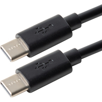 Кабель Robiton P20 USB Type-C - USB Type-C (1 м, черный)