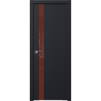 Межкомнатная дверь ProfilDoors 62U R 70x200 (черный матовый, стекло коричневый лак)