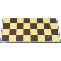 Шахматы/шашки Zez D-002 (коричневый/желтый)