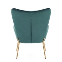 Интерьерное кресло Halmar Castel 2 (темно-зеленый/золотой)