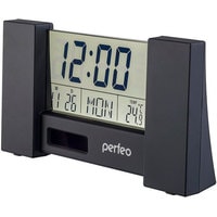 Настольные часы Perfeo City PF-S2056 (черный)