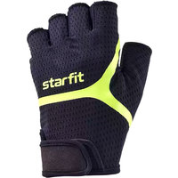 Перчатки Starfit WG-103 (черный/ярко-зеленый, XS)