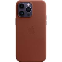 Чехол для телефона Apple MagSafe Leather Case для iPhone 14 Pro Max (темно-коричневый)
