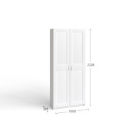 Шкаф распашной Mio Tesoro Макс 2 двери 2.06.01.060.1 (белый) в Бобруйске