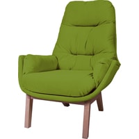Интерьерное кресло Шелтер-Мебель Бронкс (ножки - цвет натур. дерево, цвет ткани - 035)