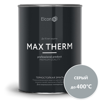 Эмаль Elcon Термостойкая до 400C 0.8 кг (серый)