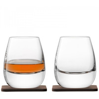 Набор стаканов для воды и напитков LSA International Islay Whisky G1213-09-301 (2 шт, с подставками)