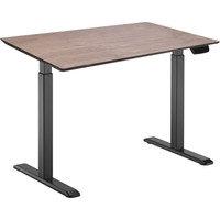 Стол для работы стоя ErgoSmart Wooden Electric Desk 1300х750х27 мм (дуб мореный/черный)