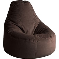 Кресло-мешок Kreslomeshki Айтишник велюр (XXXL, темный шоколад)