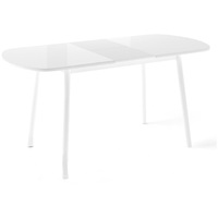 Кухонный стол Мебель Импэкс Leset Мидел Мини (металл белый-стекло белое)