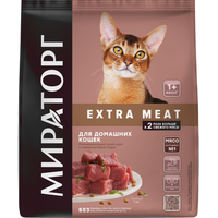 Сухой корм для кошек Мираторг Extra Meat с говядиной Black Angus для домашних кошек 10 кг