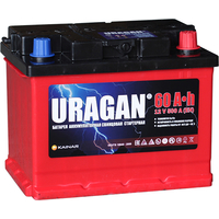 Автомобильный аккумулятор Uragan R (60 А·ч)