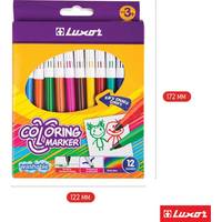 Фломастеры Luxor Coloring 6101/12 BOX (12цв)