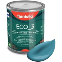 Краска Finntella Eco 3 Wash and Clean Opaali F-08-1-1-LG259 0.9 л (голубой)
