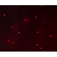 Световой дождь Luazon Занавес (2x3 м, красный) [1080222]