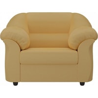 Интерьерное кресло Лига диванов Карнелла 105839 (микровельвет, желтый)