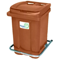 Контейнер для мусора Razak Plast с педалью 60 л (коричневый)