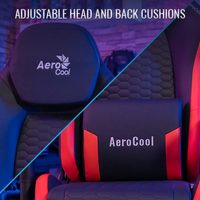 Кресло AeroCool Crown Leatherette (черный/синий)