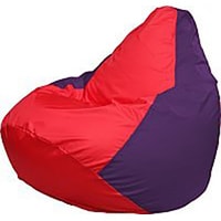 Кресло-мешок Flagman Груша Медиум Г1.1-233 (красный/фиолетовый)