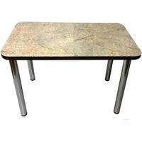 Кухонный стол Solt 110x70 (мрамор золотой/ноги хром)