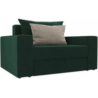 Кресло-кровать Mebelico Мэдисон 14 106113 (велюр, зеленый/зеленый/бежевый)